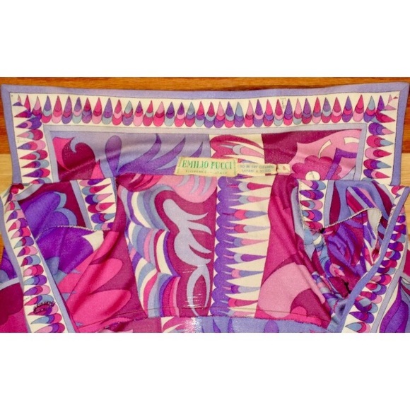 1970s EMILIO PUCCI SILK JERSEY KNIT DRESS 8 - Picture 7 of 8